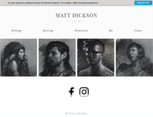 Tablet Screenshot of mattdickson.net